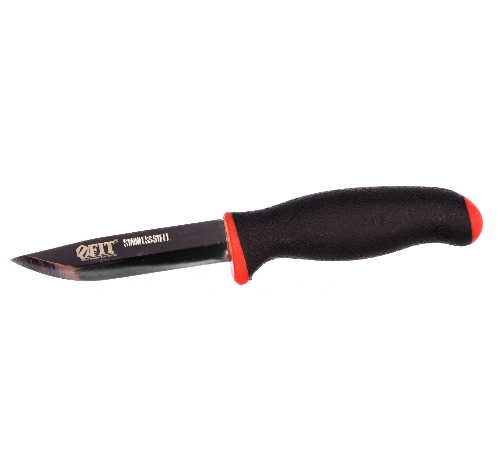 Строительный нож FIT IT прорезиненная ручка