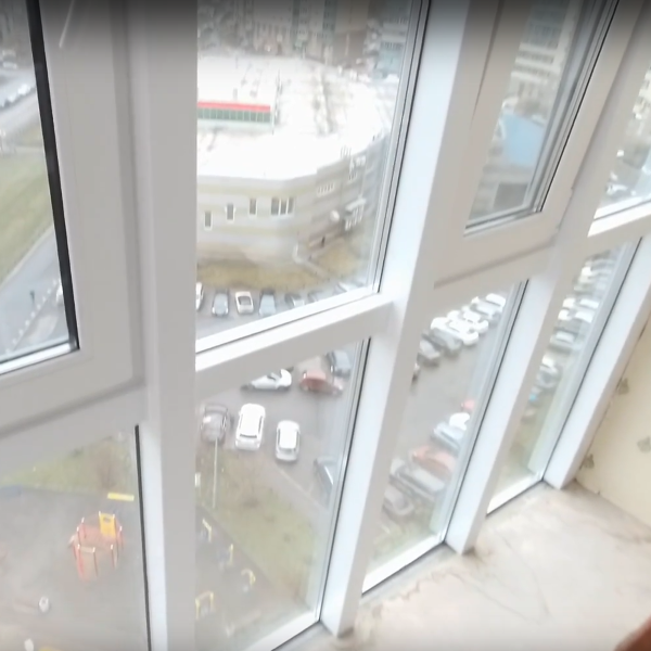 Утепление алюминиевой рамы балкона в ЖК на Варшавской